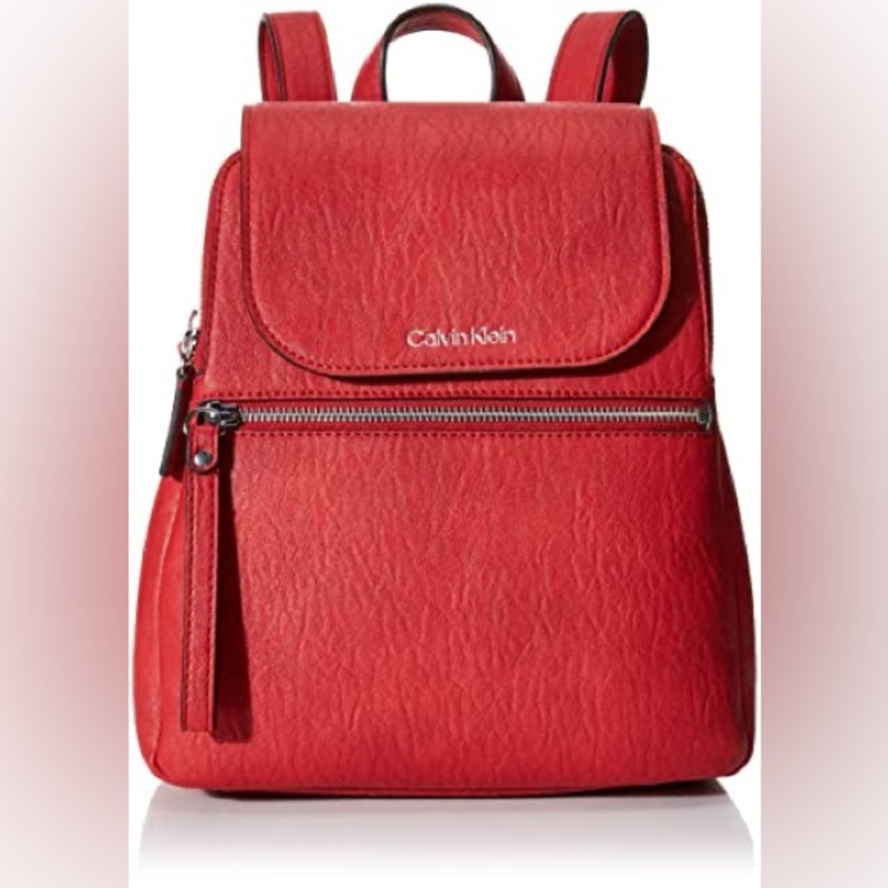 NWT Calvin Klein Red Backpack